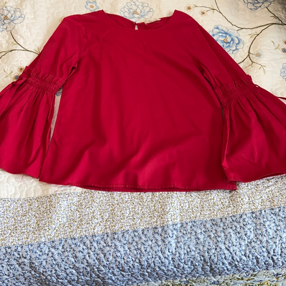 Red blouse